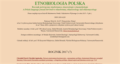 Desktop Screenshot of etnobiologia.com